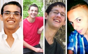 Murdered teens:  Eiyal Ifrach (19) Naftali Frankel(16)  Gilad Shaar (16) Mohammed Abu Khdeir (16)